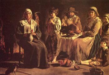 勒南兄弟 Peasant Family in an Interior 勒南兄弟 Peasant Family in an Interior